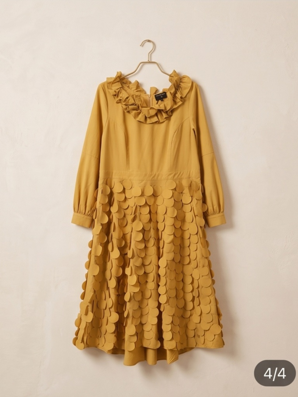 Plus Size Dressy Mustard Colored Dress